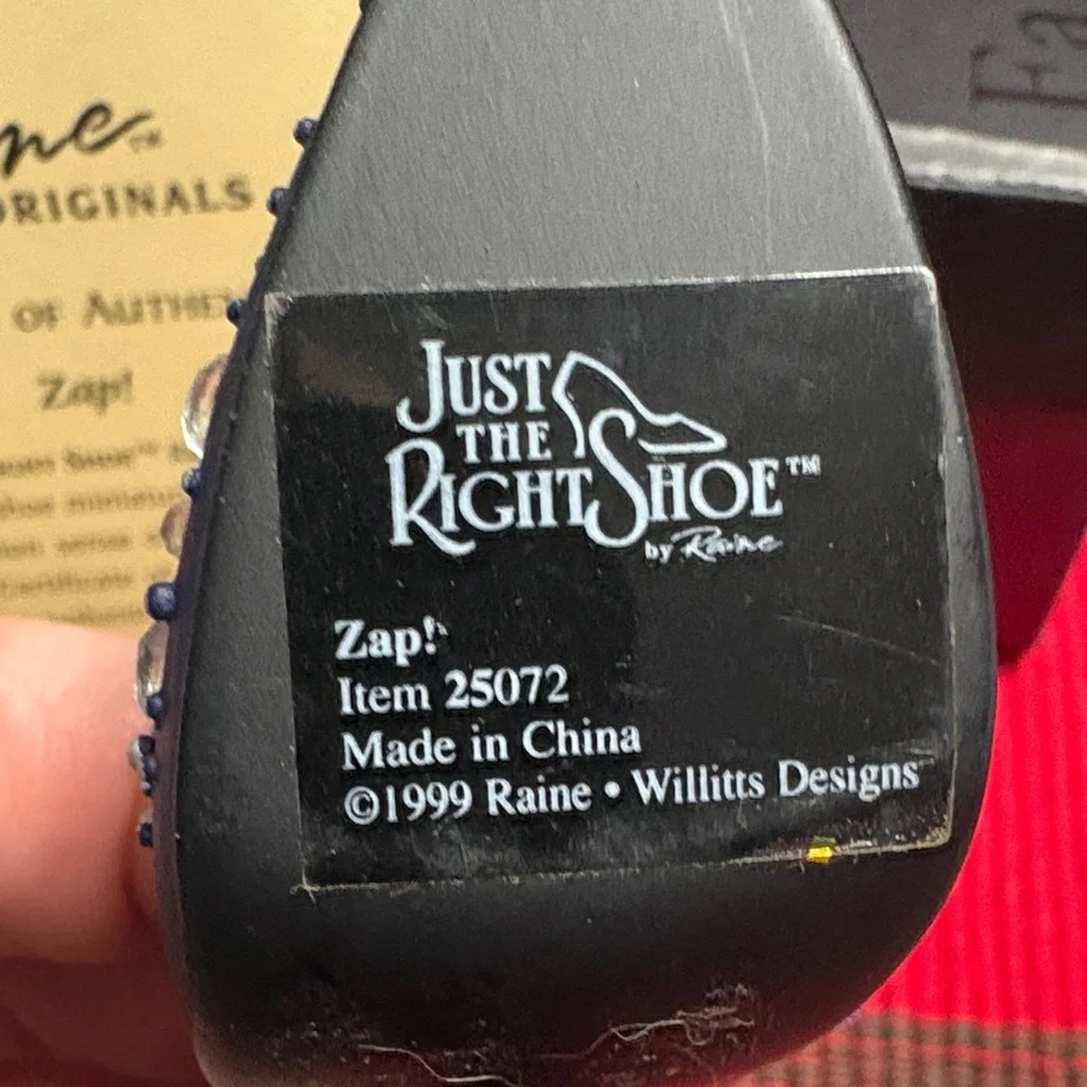 Just The Right Shoe Navy Blue Heels with Studs - Picture 5 of 5